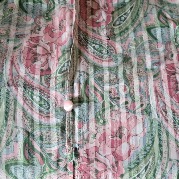 Size Small NWOT Victoria's Secret Pink and Green Patterned Loungewear - Picture 9 of 9